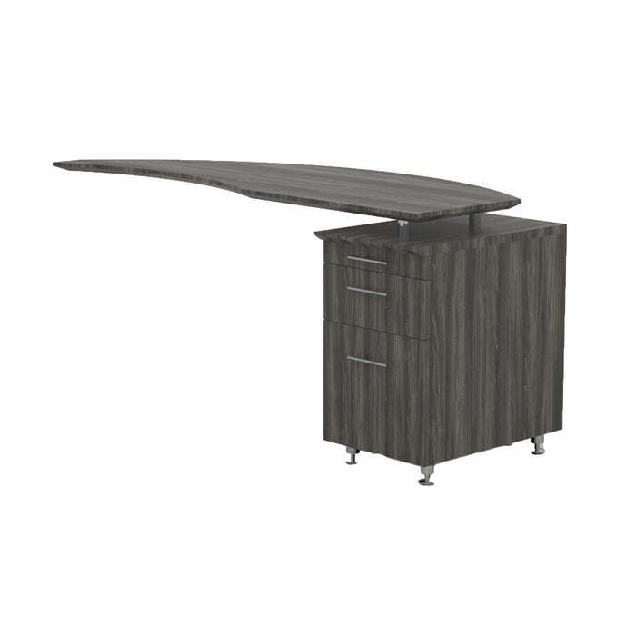 Medina™ 63" Right Curved Desk Return, P/B/F Pedestal | MNRTPR