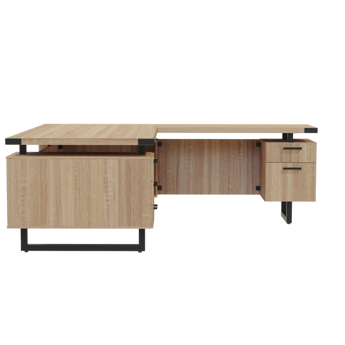 Mirella™ L-Shaped Configuration Desk, BBB/BF | MRLSBF7236
