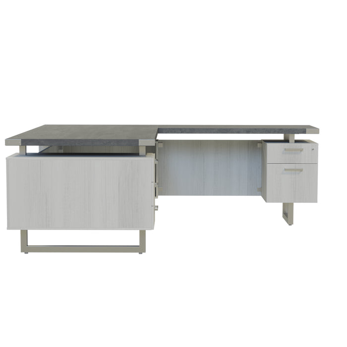Mirella™ L-Shaped Configuration Desk, BBB/BF | MRLSBF7236