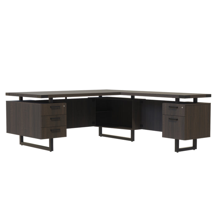 Mirella™ L-Shaped Configuration Desk, BBB/BF | MRLSBF7236