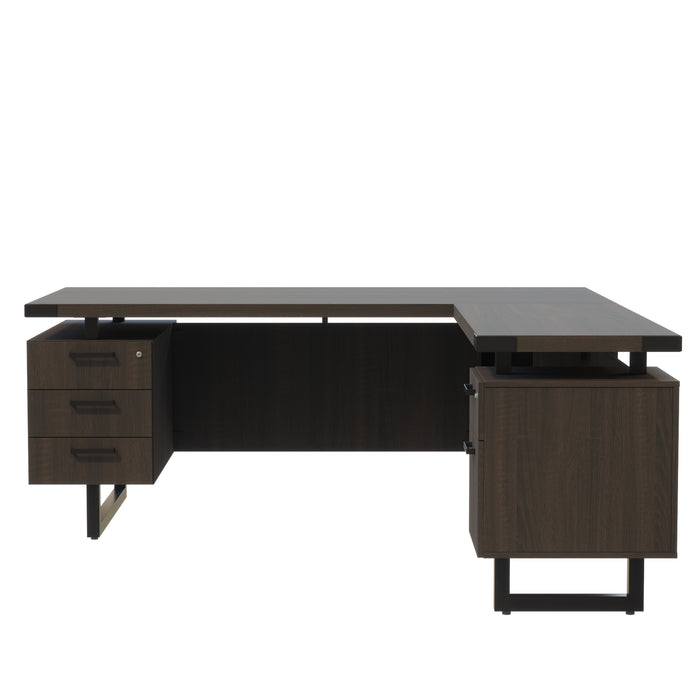 Mirella™ L-Shaped Configuration Desk, BBB/BF | MRLSBF7236