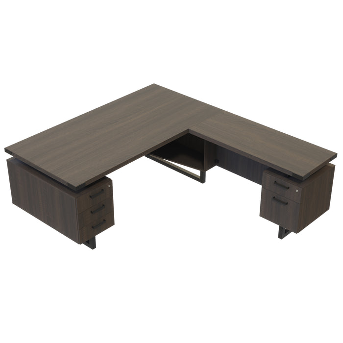 Mirella™ L-Shaped Configuration Desk, BBB/BF | MRLSBF7236