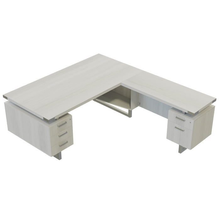 Mirella™ L-Shaped Configuration Desk, BBB/BF | MRLSBF7236