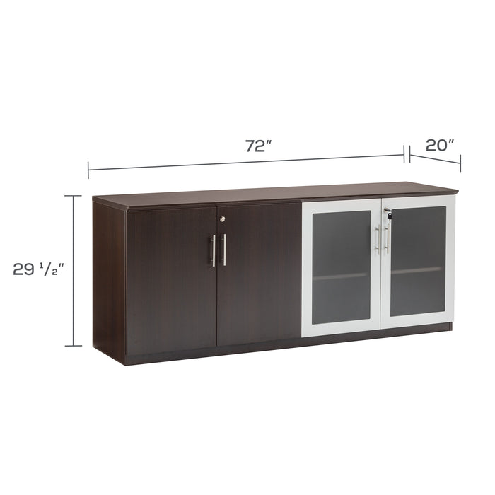 Medina™ Low Wall Cabinet with Glass Doors | MVLC