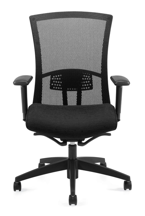 Vion™ Mesh High Back Chair with Weight Sensing Synchro-Tilter | 6321-8ASBK-UR22+