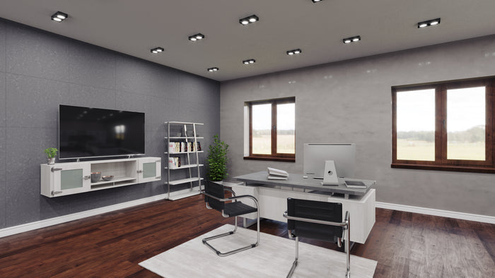 Mirella™ Free Standing Desk, BBB/BF | MRDBF7236