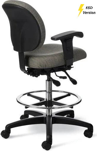 Office Master Electrostatic Discharge ESD Healthcare Lab Stool (Fabric) | EF45