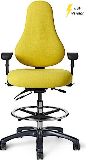 Office Master Electrostatic Discharge ESD Ergonomic Lab Stool (Fabric) | EFDB56
