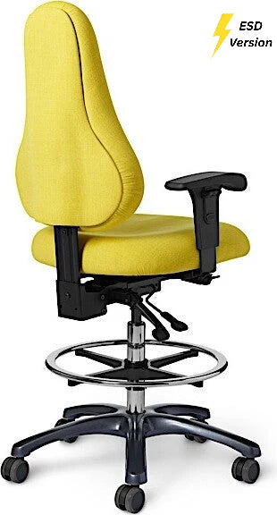 Office Master Electrostatic Discharge ESD Ergonomic Lab Stool (Vinyl) | EVDB56