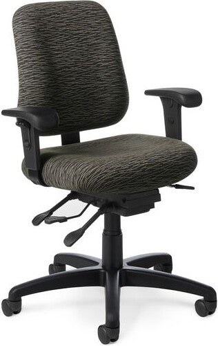Office Master 24-Seven Intensive Use Mid Back Ergonomic Task Chair | PT72IU (IU72)