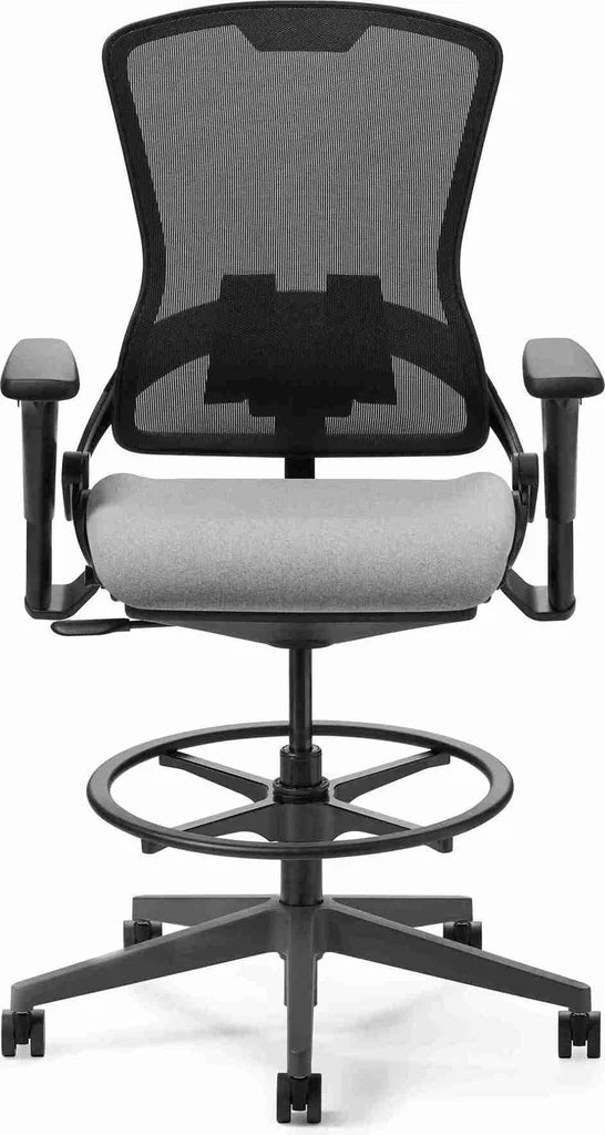 Office Master Ergonomic Self Weighing High Back Mesh Task Stool | OM5-MH-TS