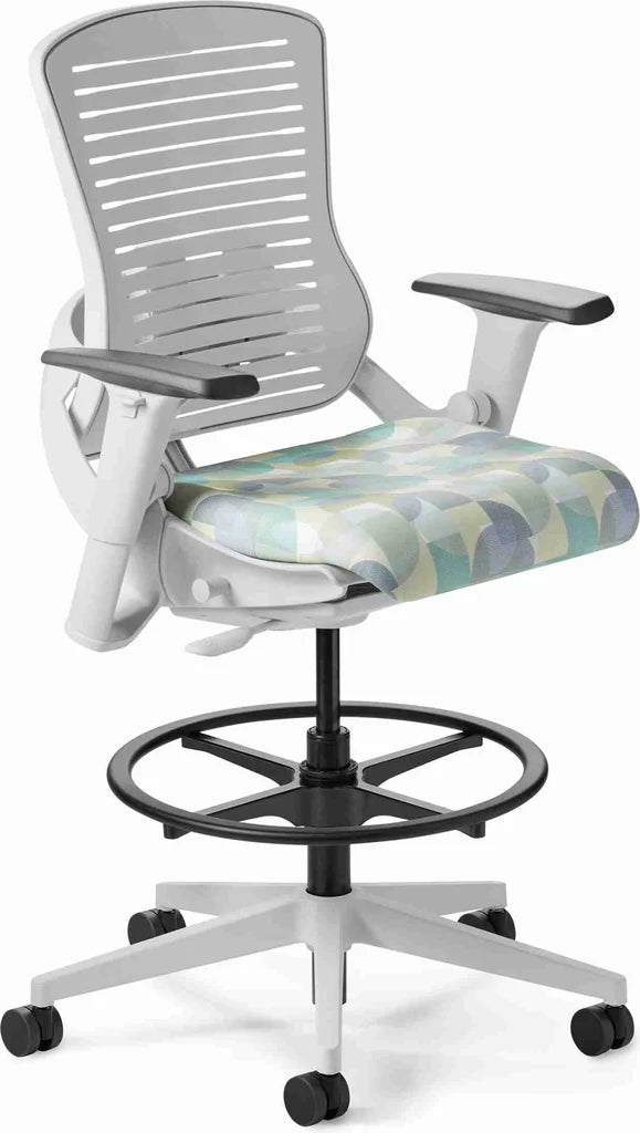 Office Master Ergonomic Self Weighing Task Stool With Footring | OM5-TS