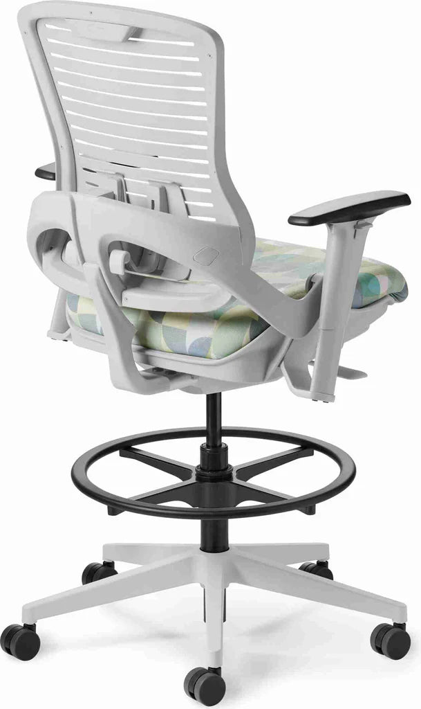 Office Master Ergonomic Self Weighing Task Stool With Footring | OM5-TS