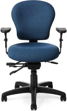 Office Master Small Build Multi Function Ergonomic Office Chair | PAC53-8b (PC53)