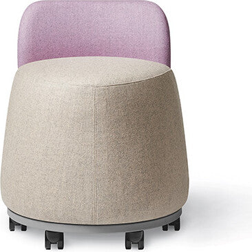Office Master Plot Twist Pouf With Backrest | PLT-B