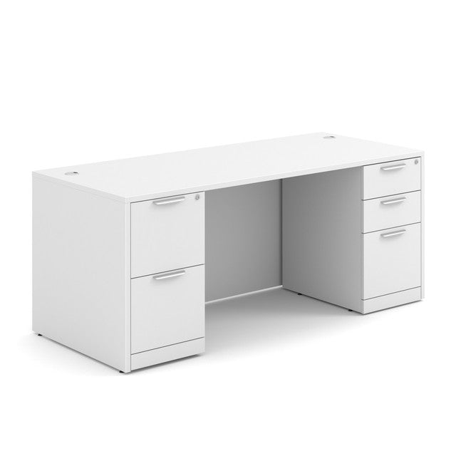 OS Laminate Double Full Pedestal Desk - 71'' x 30'' | DBLFDPL105|