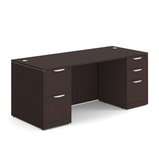 OS Laminate Double Full Pedestal Desk - 71'' x 30'' | DBLFDPL105|