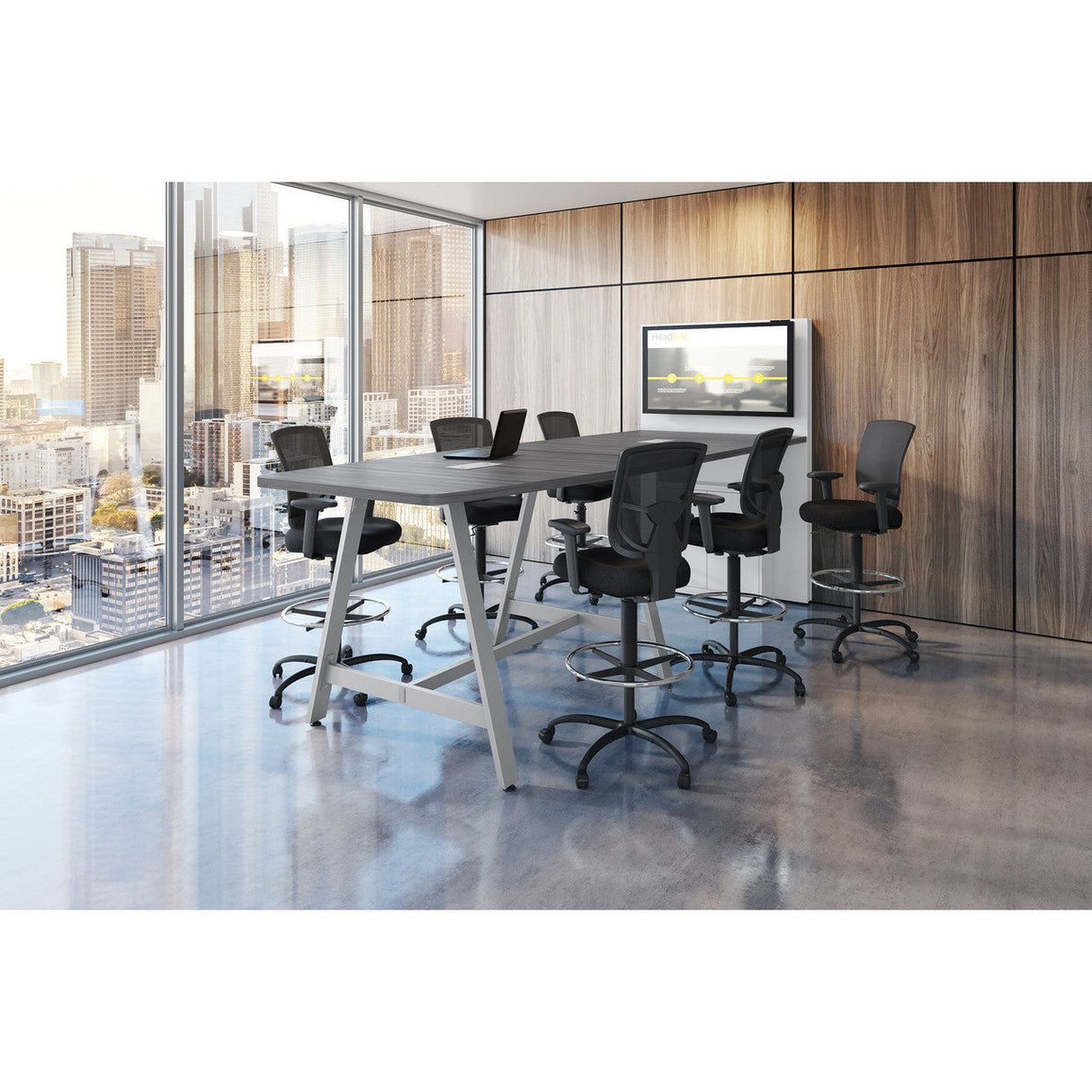 OS Meeting Room Furniture - Meeting Table with Power Cabinet & Power Panel | OSTYPC23