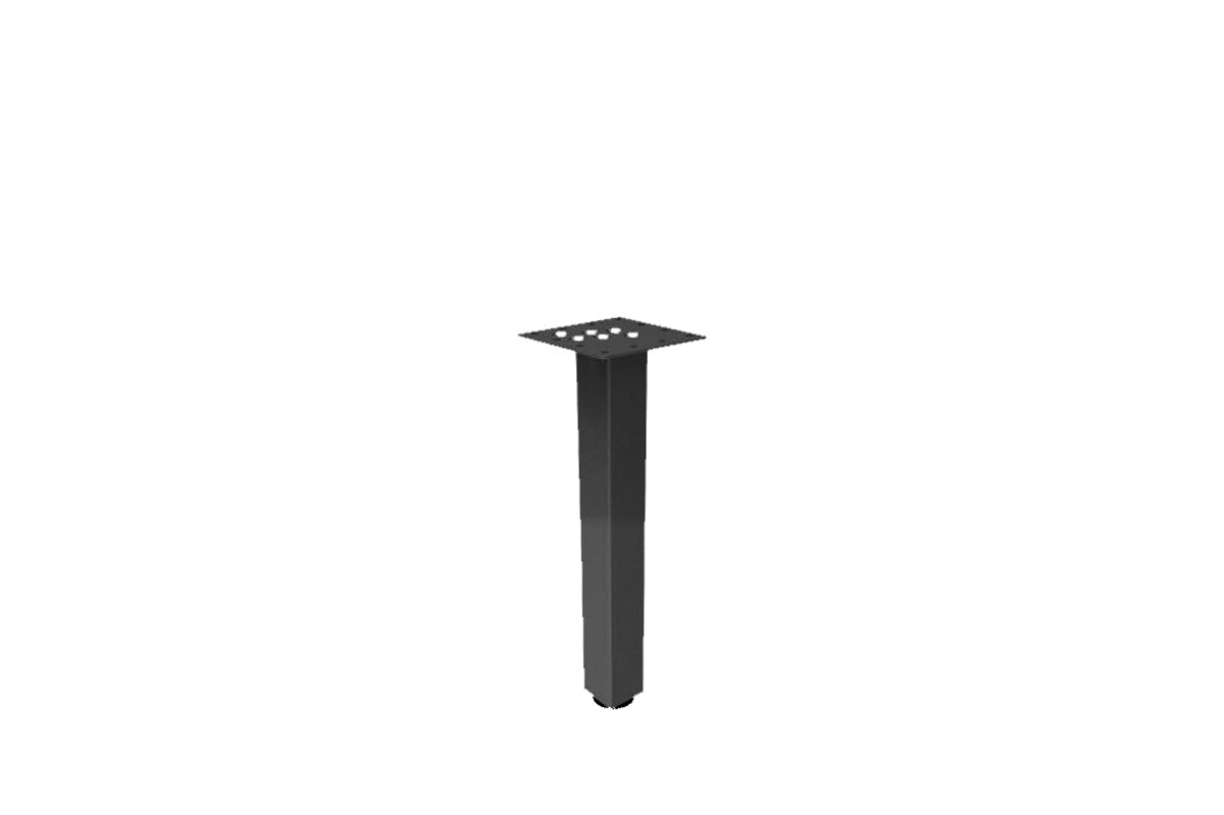 15"H Metal Square Table Leg | OTGSTL15