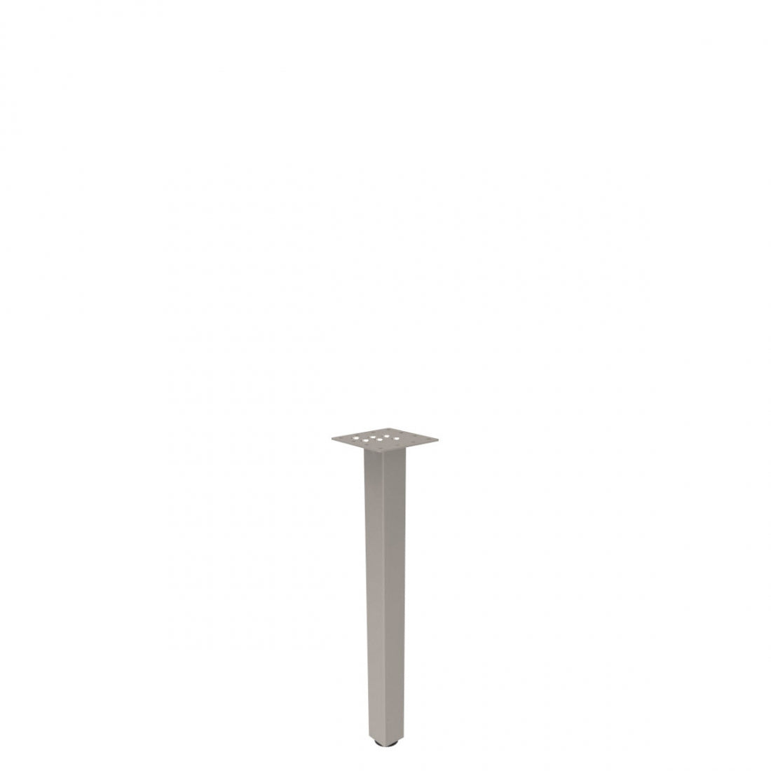 28"H Metal Square Table Leg | OTGSTL28