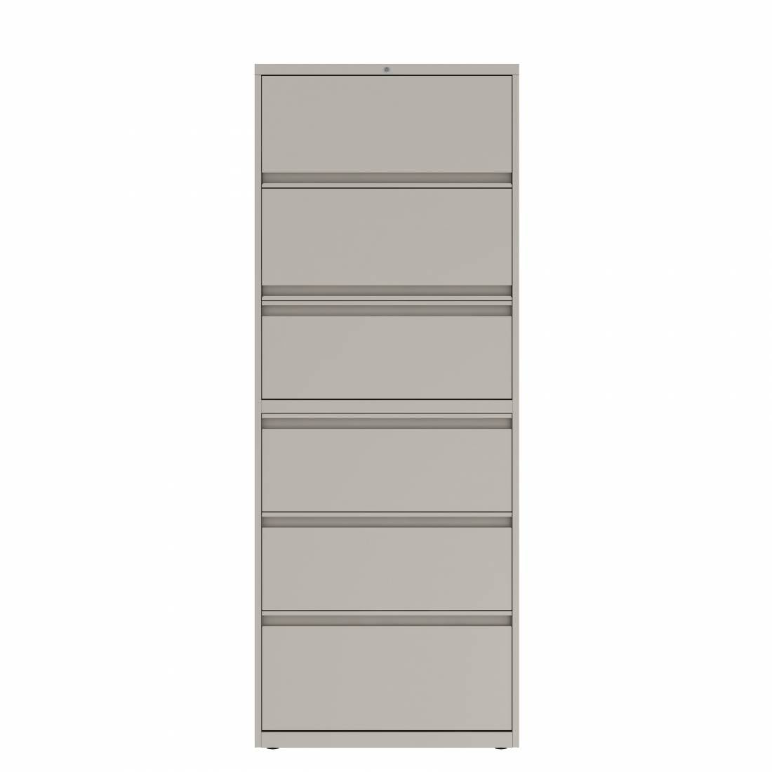 Prime™ 77.6"H Six Drawers Lateral File Cabinet, 30"W x 18"D - Two Receding, Four Fixed Front | GULF60G1830P