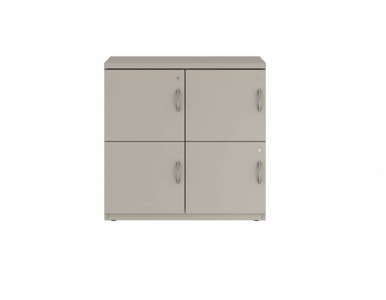 Prime™ 35.2"H Double Column Locker, Two Rows, 36"W x 18"D, Flat Metal Doors - Left Opening | GUTDSF235S36LM