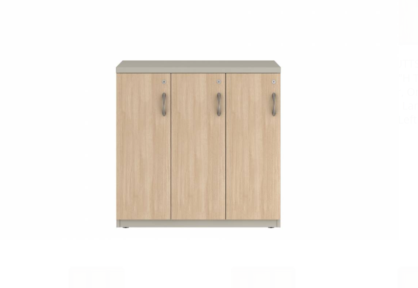 Prime™ 35.2"H Triple Column Locker, One Row, 36"W x 18"D, Laminate Doors - Left Opening | GUTTSF135S36LL