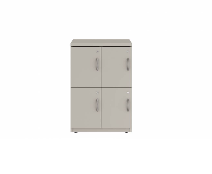 Prime™ 35.2"H Double Column Locker, Two Rows, 24"W x 18"D, Flat Metal Doors - Left Opening | GUTDSF235S24LM