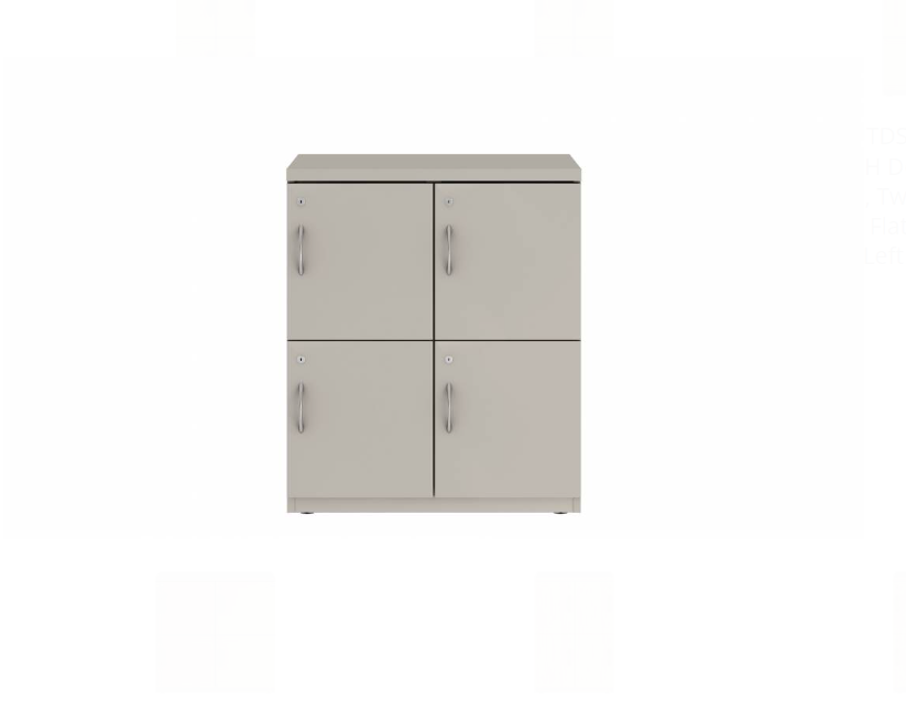 Prime™ 35.2"H Double Column Locker, Two Rows, 30"W x 18"D, Flat Metal Doors - Right Opening | GUTDSF235S30RM