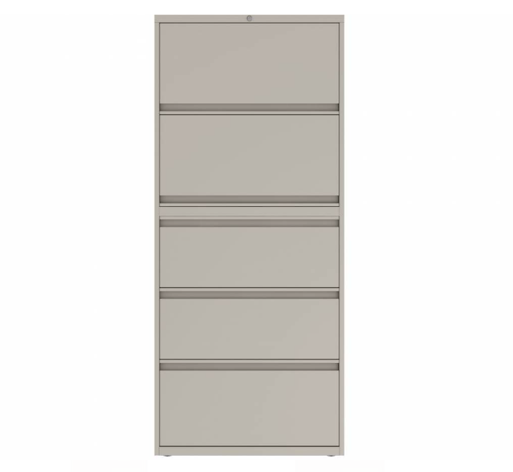 Prime™ 69.6"H Five Drawer Lateral File Cabinet, 30"W x 18"D - Two Receding, Three Fixed Front | GULF50G1830P