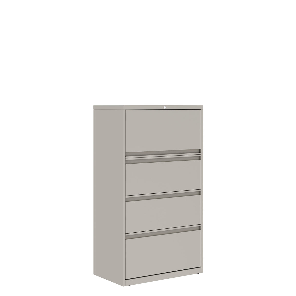 Prime™ 53.6"H Four Drawer Lateral File Cabinet, 30"W x 18"D - One Receding, Three Fixed Front | GULF40H1830P