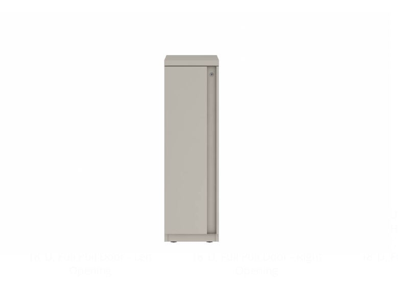 Prime™ 40"H Single Column Locker, One Row, 12"W x 18"D, Full Pull Door - Left Opening | GUTSS140S12LP