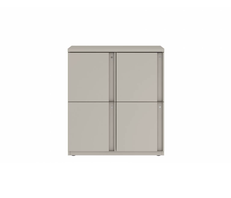 Prime™ 40"H Double Column Locker, Two Rows, 36"W x 18"D, Full Pull Doors - Left Opening | GUTDSF240S36LP