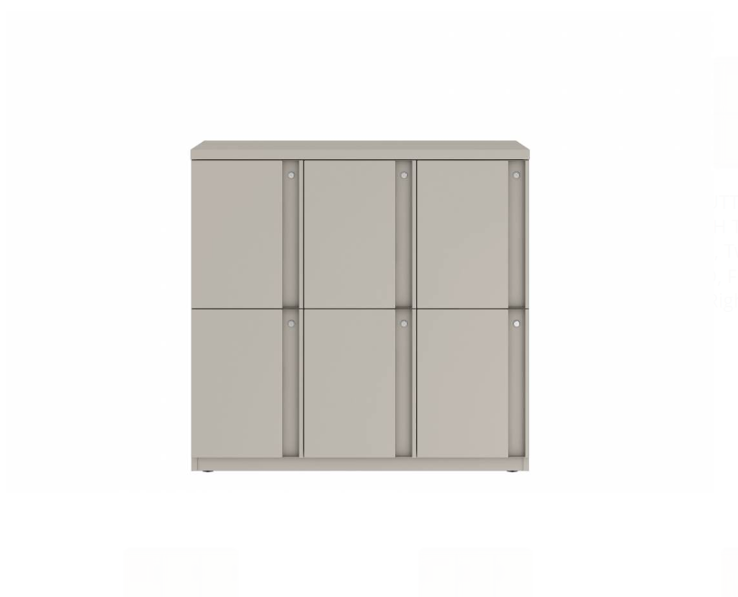 Prime™ 40"H Triple Column Locker, Two Rows, 42"W x 18"D, Full Pull Doors - Left Opening | GUTTSF240S42LP