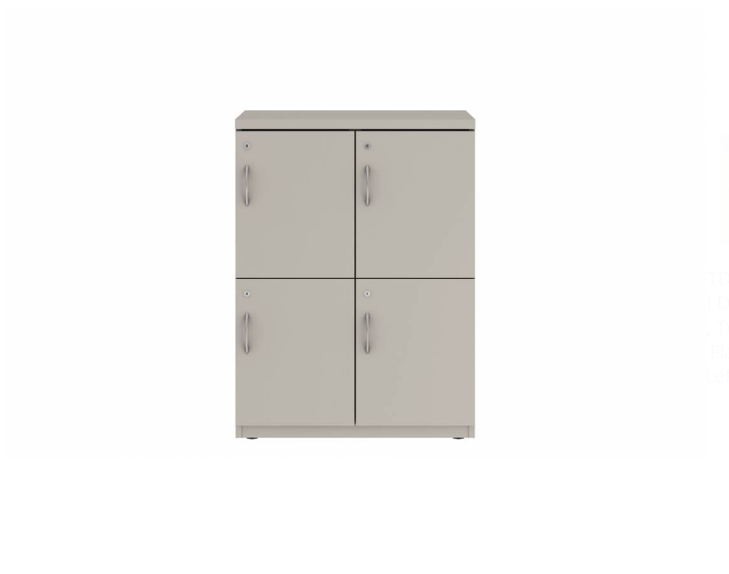 Prime™ 40"H Double Column Locker, Two Rows, 30"W x 18"D, Flat Metal Doors - Right Opening | GUTDSF240S30RM