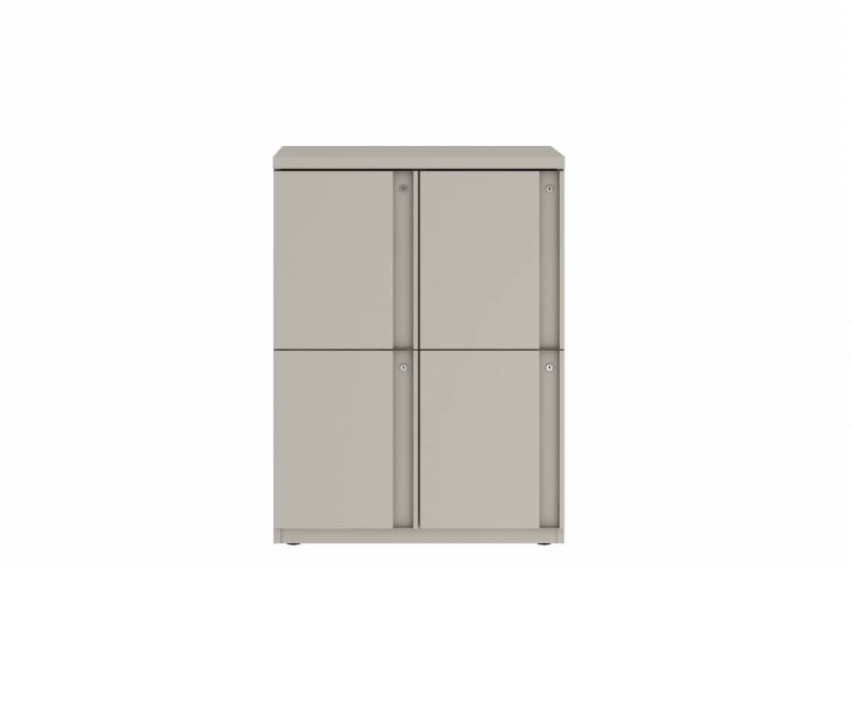 Prime™ 40"H Double Column Locker, Two Rows, 30"W x 18"D, Full Pull Doors - Left Opening | GUTDSF240S30LP