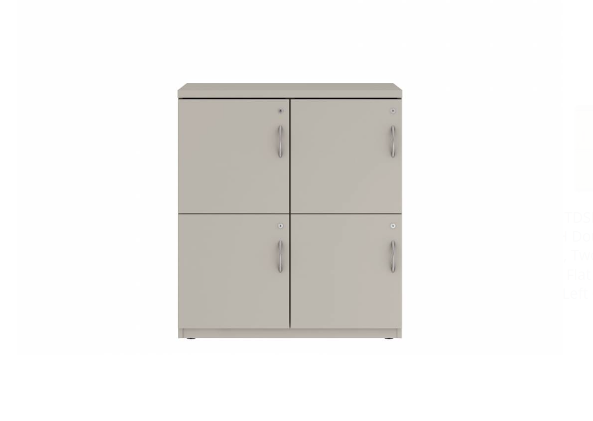 Prime™ 40"H Double Column Locker, Two Rows, 36"W x 18"D, Flat Metal Doors - Left Opening | GUTDSF240S36LM
