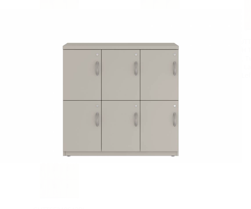 Prime™ 40"H Triple Column Locker, Two Rows, 42"W x 18"D, Flat Metal Doors - Left Opening | GUTTSF240S42LM