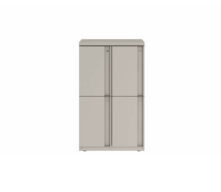 Prime™ 40"H Double Column Locker, Two Rows, 24"W x 18"D, Full Pull Doors - Left Opening | GUTDSF240S24LP
