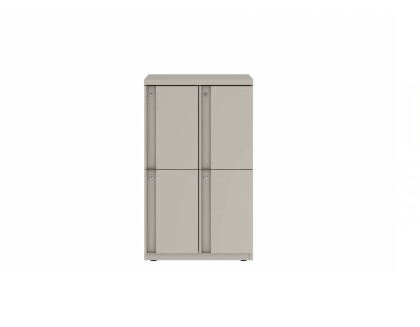Prime™ 40"H Double Column Locker, Two Rows, 24"W x 18"D, Full Pull Doors - Right Opening | GUTDSF240S24RP