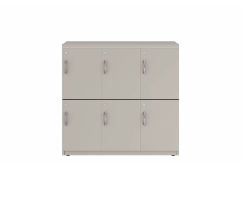 Prime™ 40"H Triple Column Locker, Two Rows, 42"W x 18"D, Flat Metal Doors - Right Opening | GUTTSF240S42RM