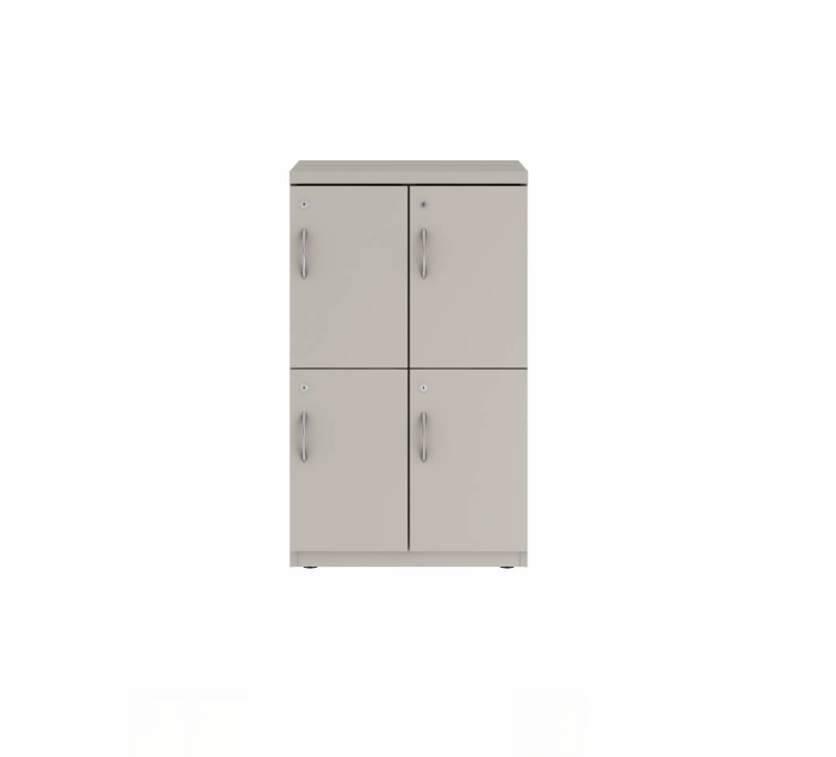 Prime™ 40"H Double Column Locker, Two Rows, 24"W x 18"D, Flat Metal Doors - Right Opening | GUTDSF240S24RM