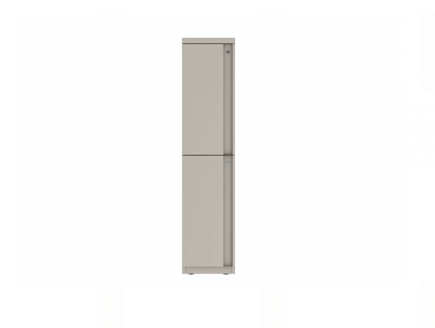 Prime™ 53.6"H Single Column Locker, Two Rows, 12"W x 18"D, Full Pull Doors - Left Opening | GUTSS254S12LP