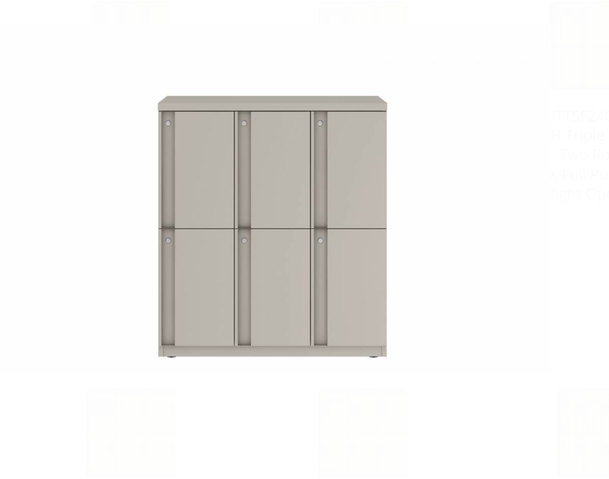 Prime™ 40"H Triple Column Locker, Two Rows, 36"W x 18"D, Full Pull Doors - Right Opening | GUTTSF240S36RP