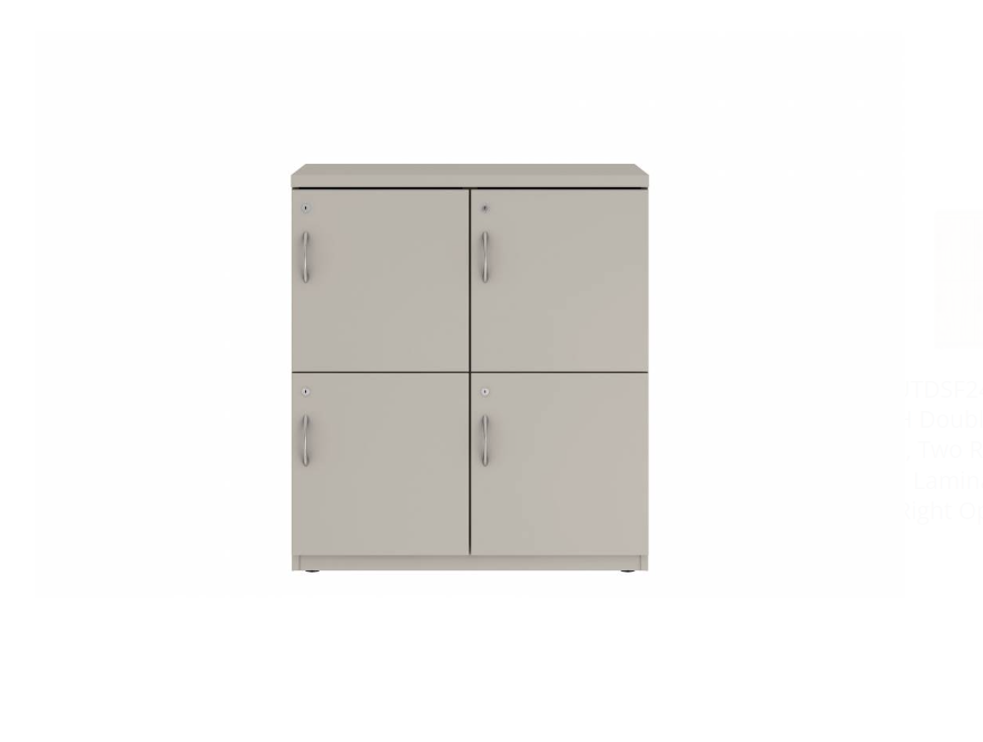 Prime™ 40"H Double Column Locker, Two Rows, 36"W x 18"D, Flat Metal Doors - Right Opening | GUTDSF240S36RM