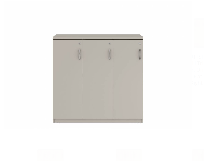 Prime™ 40"H Triple Column Locker, One Row, 42"W x 18"D, Flat Metal Doors - Left Opening | GUTTSF140S42LM