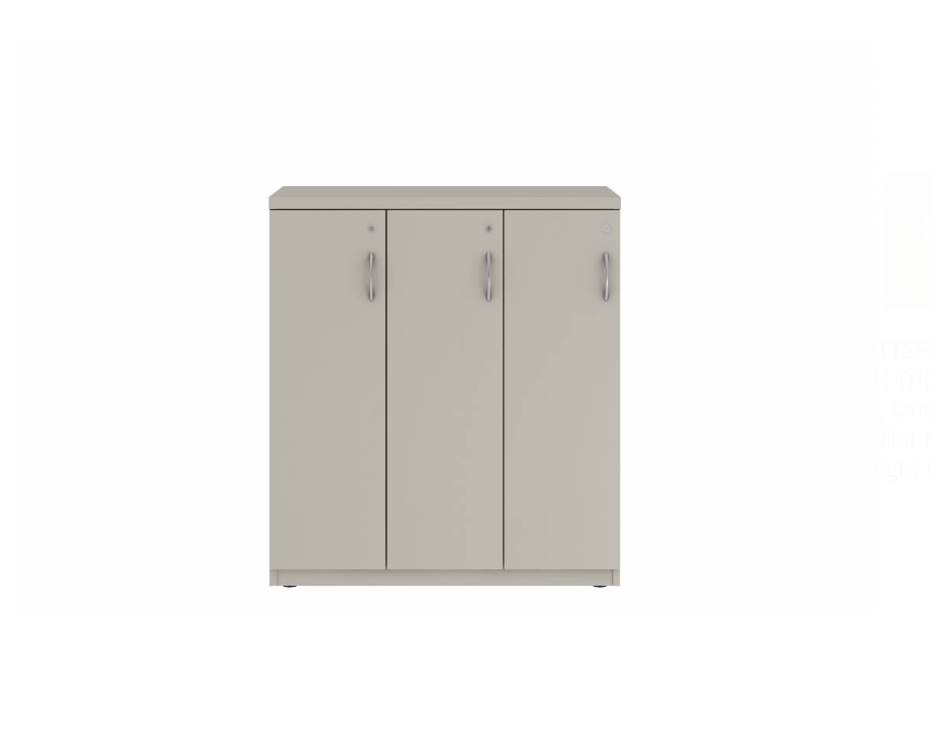 Prime™ 40"H Triple Column Locker, One Row, 36"W x 18"D, Flat Metal Doors - Left Opening | GUTTSF140S36LM