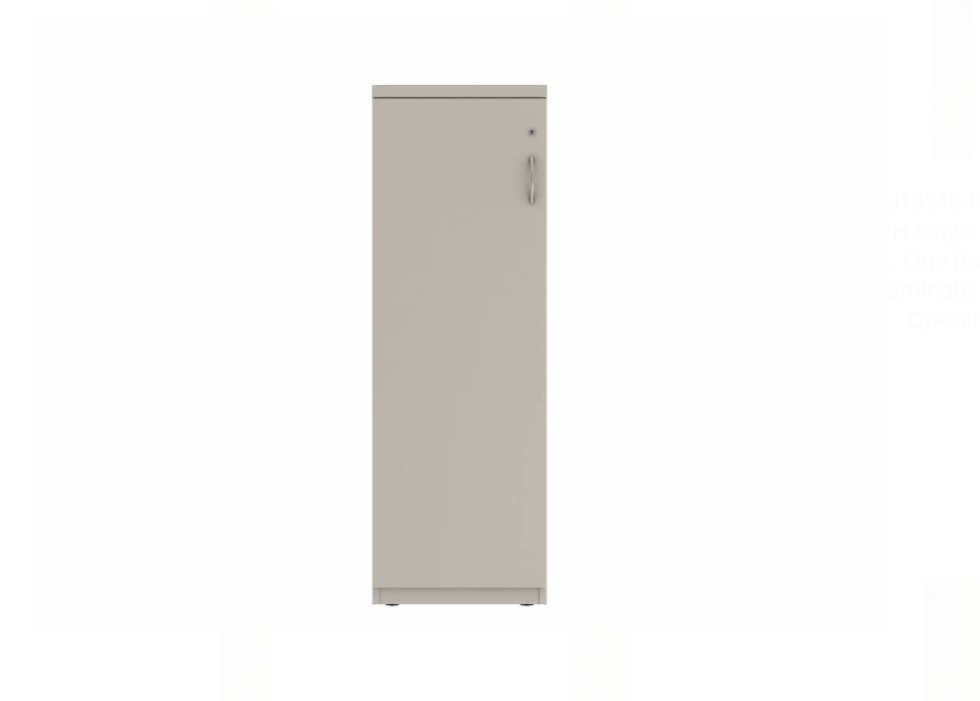 Prime™ 53.6"H Single Column Locker, One Row, 18"W x 18"D, Flat Metal Door - Left Opening | GUTSS154S18LM