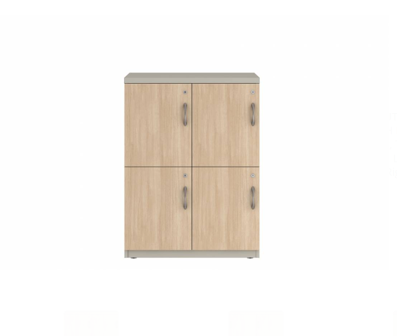 Prime™ 40"H Double Column Locker, Two Rows, 30"W x 18"D, Laminate Doors - Left Opening | GUTDSF240S30LL
