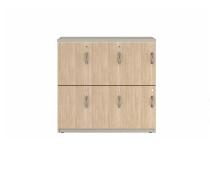 Prime™ 40"H Triple Column Locker, Two Rows, 42"W x 18"D, Laminate Doors - Left Opening | GUTTSF240S42LL